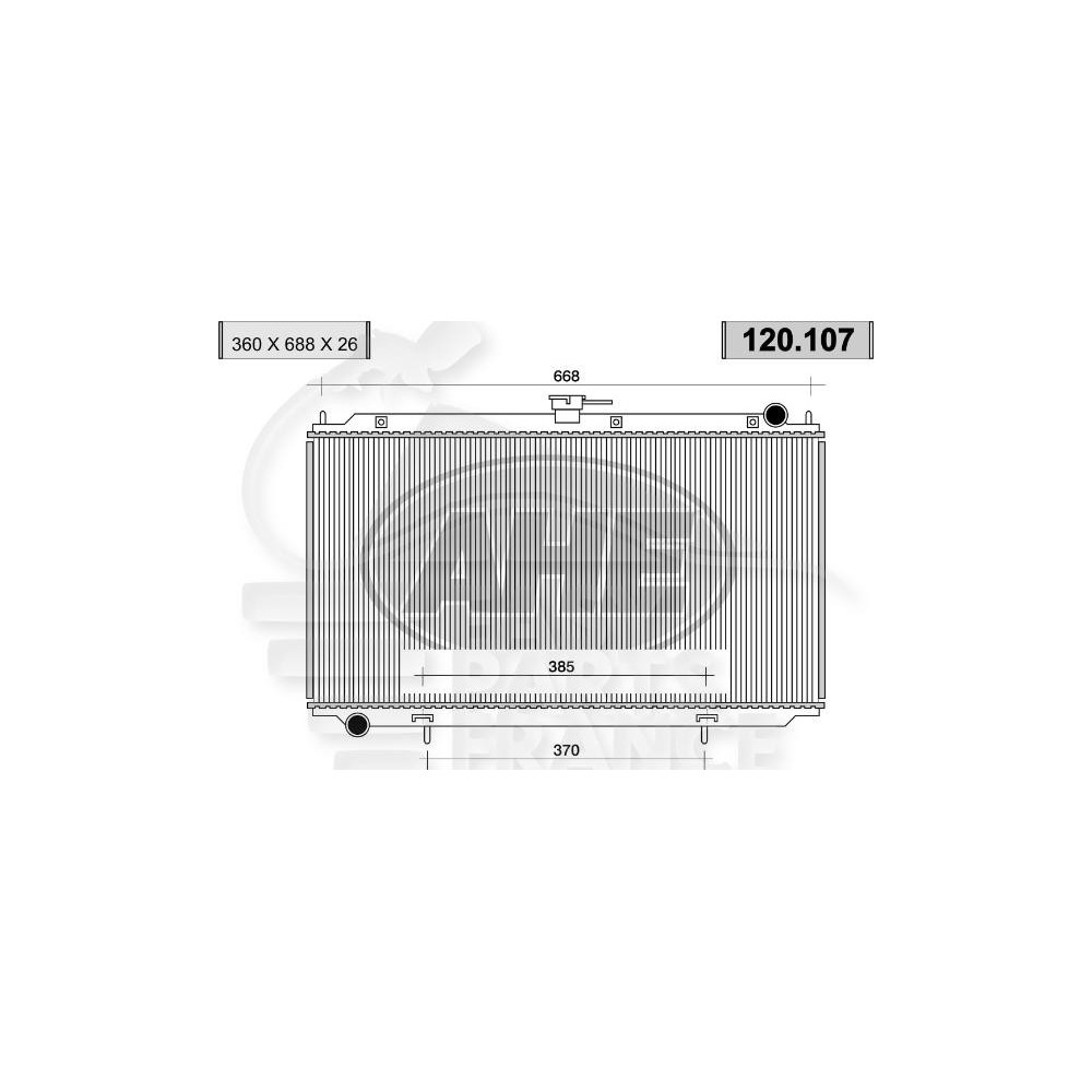 RADIATEUR 2.2 DITD BOÎTE MÉCA AVEC OU SANS CLIM pour NISSAN ALMERA