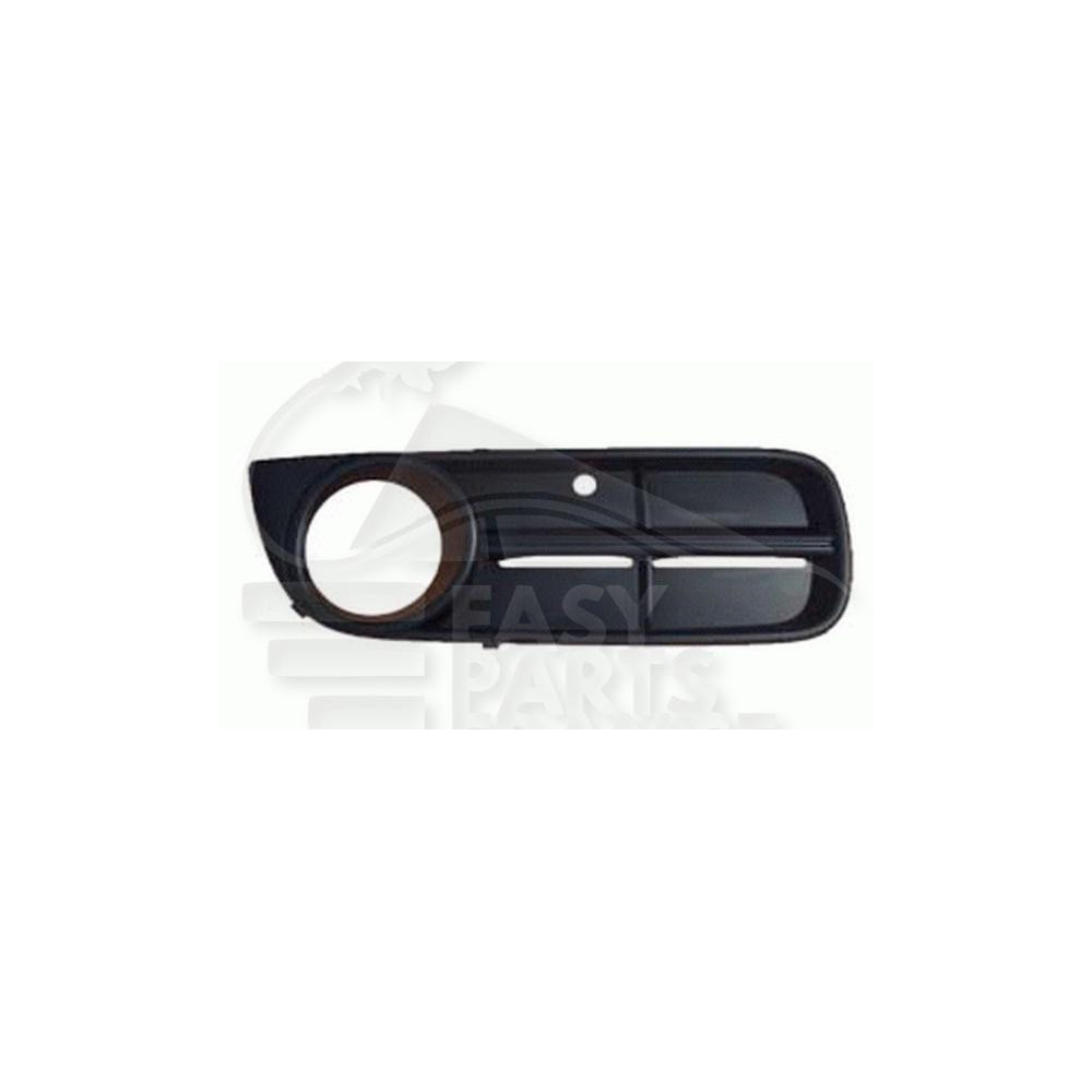 GRILLE DE PARE-CHOC AVANT-DROIT NOIRE AVEC EMPLACEMENT ANTI-BROUILLARD pour SKODA FABIA