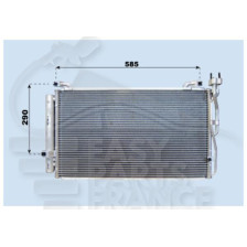CONDENSEUR .. DIESEL 590 X 350 X 20 pour HYUNDAI MATRIX