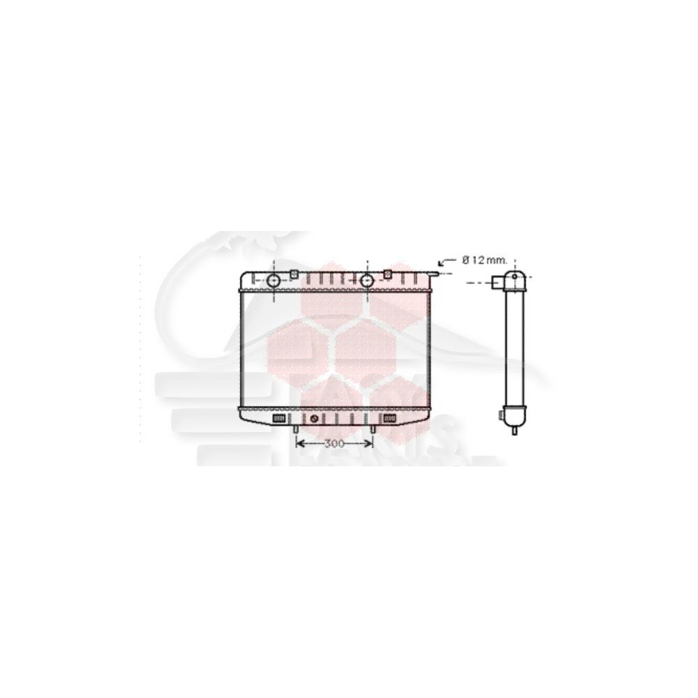 RADIATEUR 2.8 TD → 08/95 425 X 595 X 32 pour OPEL FRONTERA