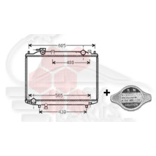 RADIATEUR 2.5 TDIC BOÎTE MÉCA 450 X 645 X 25 pour FORD RANGER PICK-UP