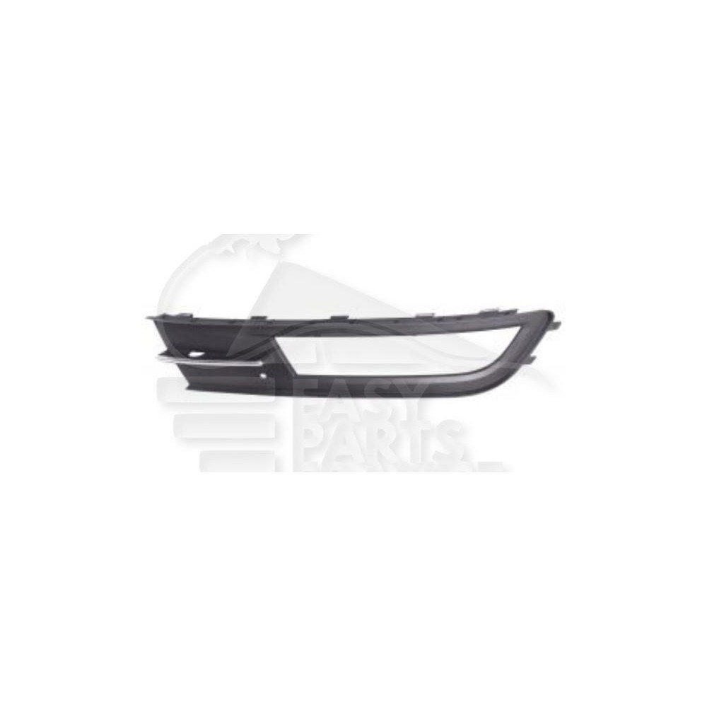 GRILLE DE PARE-CHOC AVANT-GAUCHE AVEC EMPLACEMENT ANTI-BROUILLARD NOIRE pour VOLKSWAGEN PASSAT