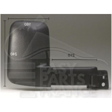 RÉTROVISEUR DROIT MANUEL BRAS LONG NOIR pour FORD TRANSIT