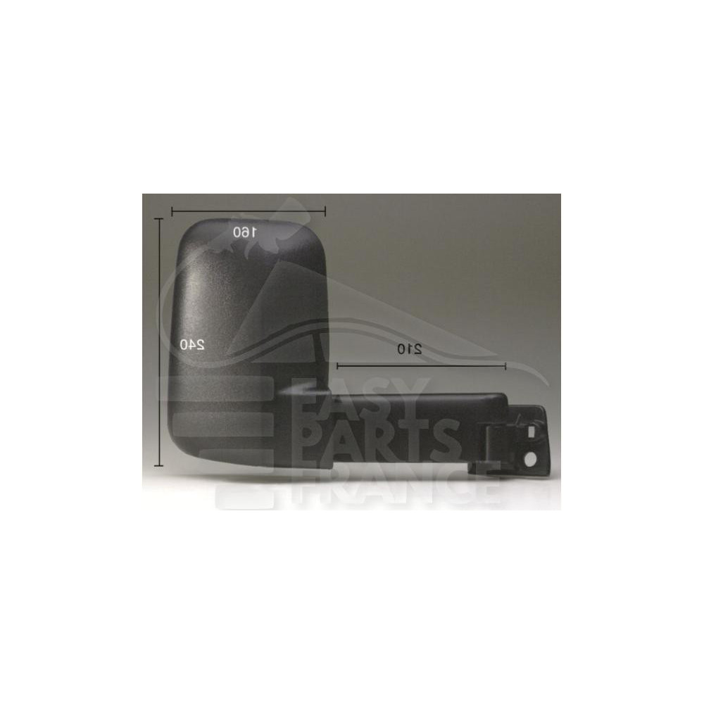 RÉTROVISEUR DROIT MANUEL BRAS LONG NOIR pour FORD TRANSIT