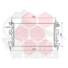 RADIATEUR 1.6 TI 671 X 370 X 16 pour FORD C MAX