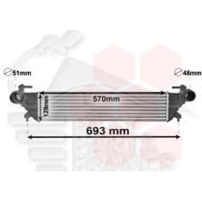 ECHANGEUR 0.9I - 1.3/1.6 JTDM 572 X 130 X 52 