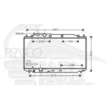 RADIATEUR 1.6/1.8 AVEC OU SANS CLIM .. BOÎTE AUTO pour HONDA CIVIC