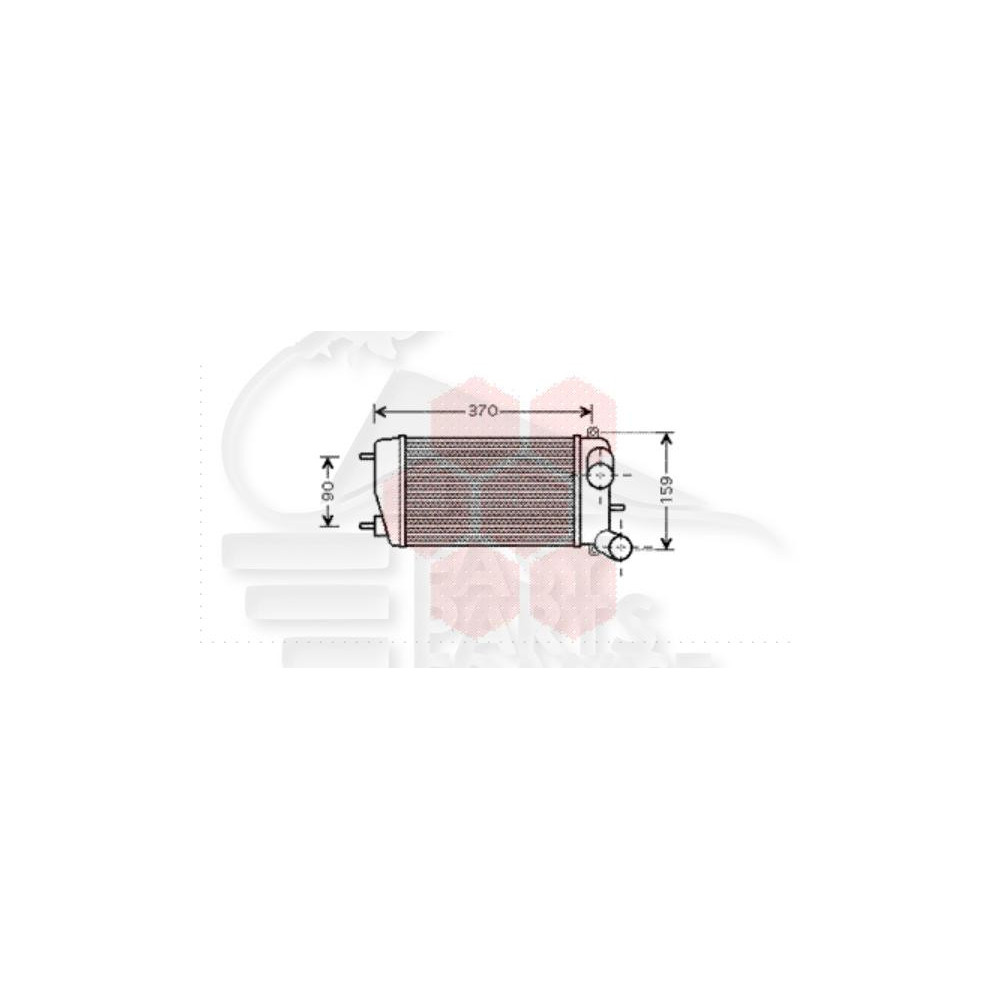 ECHANGEUR 1.4 HDI 275 X 161 X 66 pour CITROEN C3