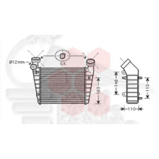 ECHANGEUR 1.8 T → 03 230 X 205 X 62 pour VOLKSWAGEN PASSAT
