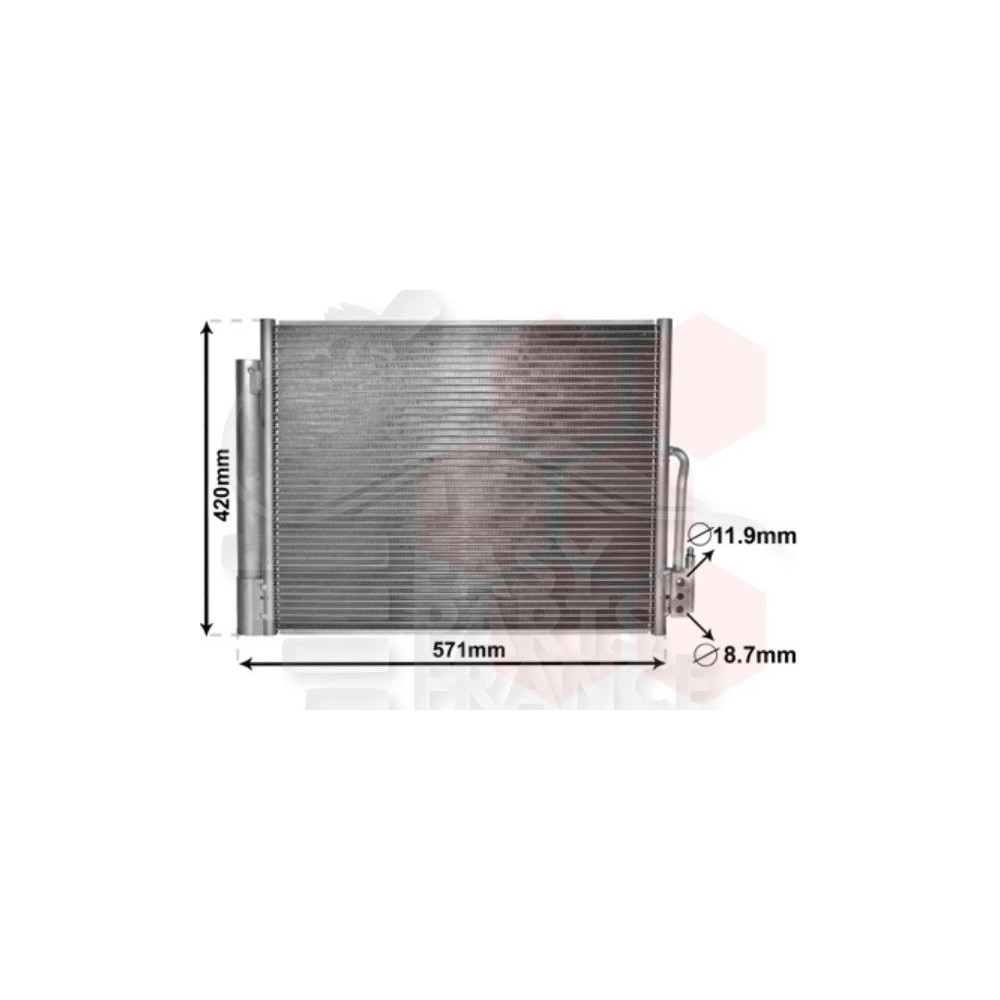 CONDENSEUR 1.4I - 1.3 CDTI - 1.7 CDTI  -11/14 - 499 X 409 X 16 pour OPEL MERIVA