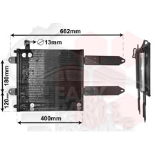CONDENSEUR SANS BOUTEILLE 99 → 335 X 365 X 21 pour VOLKSWAGEN CADDY
