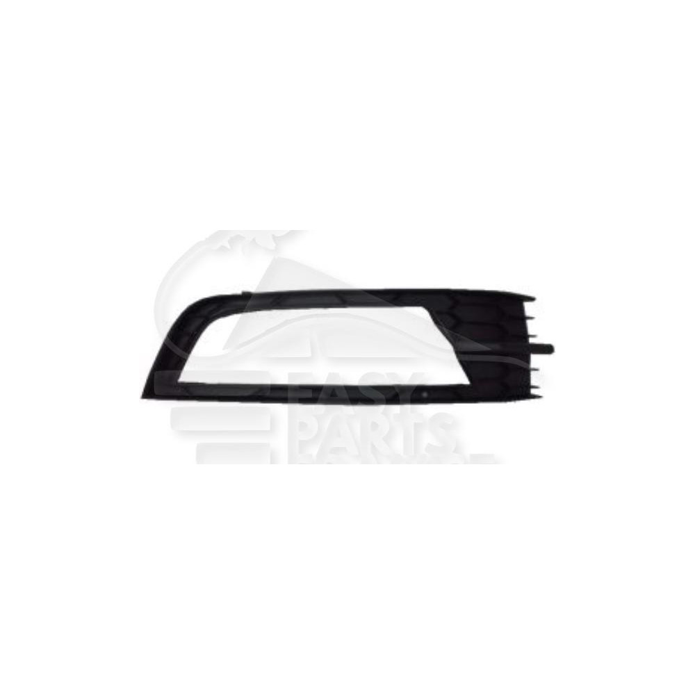 GRILLE DE PARE-CHOC AVANT-GAUCHE AVEC EMPLACEMENT ANTI-BROUILLARD NOIRE pour SKODA OCTAVIA