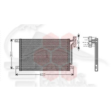 CONDENSEUR DIESEL TOUS TYPES 520 X 314 X 16 pour BMW S3 E46 COMPACT