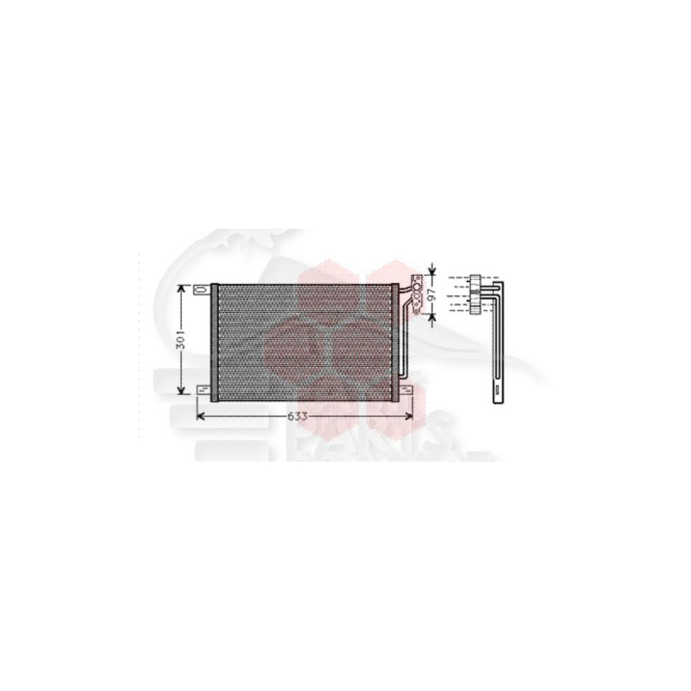 CONDENSEUR DIESEL TOUS TYPES 520 X 314 X 16 pour BMW S3 E46 COMPACT