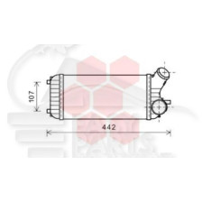 ECHANGEUR 1.6 TDCI 300 X 155 X 80 pour FORD GRAND C MAX