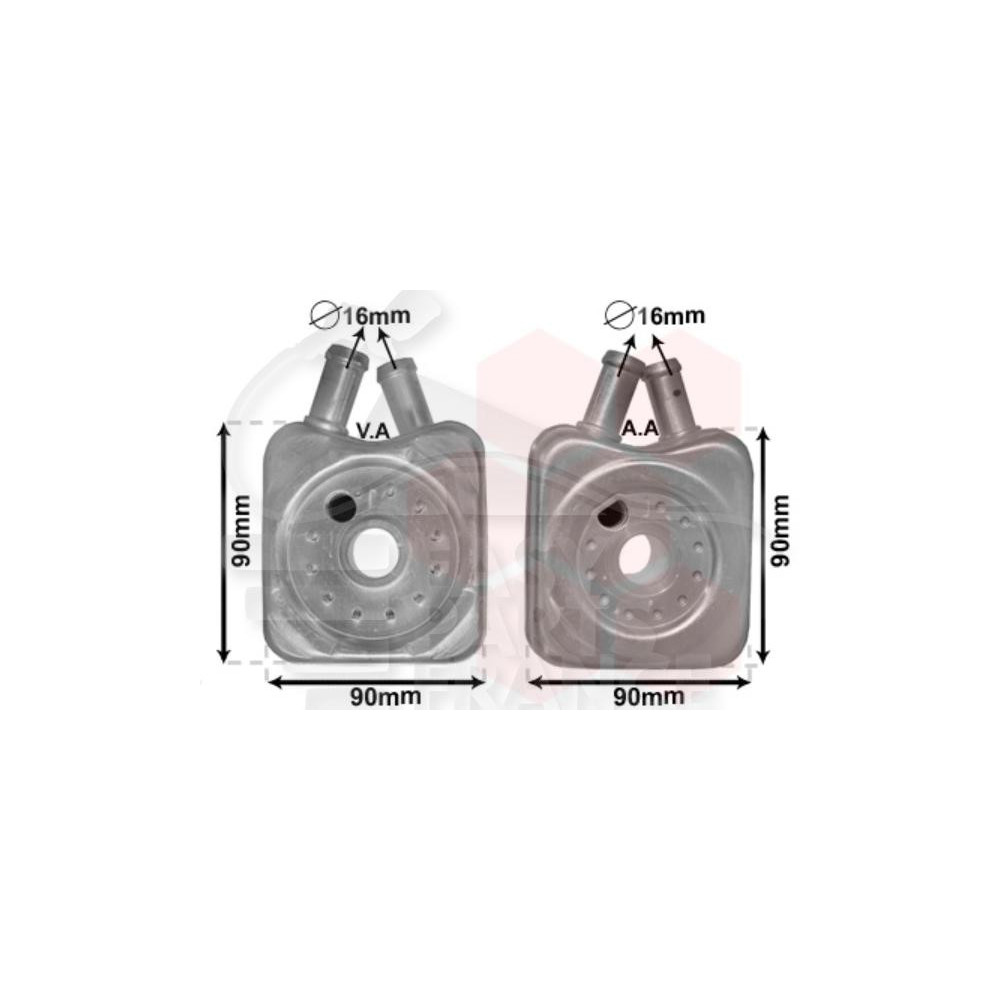 RADIATEUR HUILE - 1.9 TDI KW66 pour AUDI A3