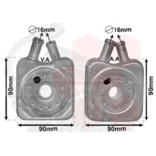 RADIATEUR HUILE 2.8 VR6 90 X 90 X 54 pour VOLKSWAGEN SHARAN