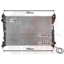1.6 - 2.0 JTD AVEC OU SANS CLIM 620 X 395 X 27 pour OPEL COMBO