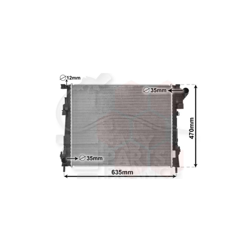 RADIATEUR 2.0 CDTI → 09/11 - 560 X 449 X 26 pour RENAULT TRAFIC