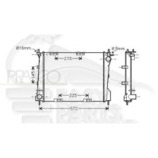 RADIATEUR 2.0 BOÎTE MÉCA SANS CLIM pour RENAULT CLIO