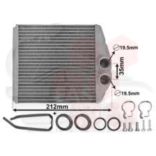 RADIATEUR DE CHAUFFAGE TOUS TYPES 175 X 170 X 36 pour OPEL CORSA