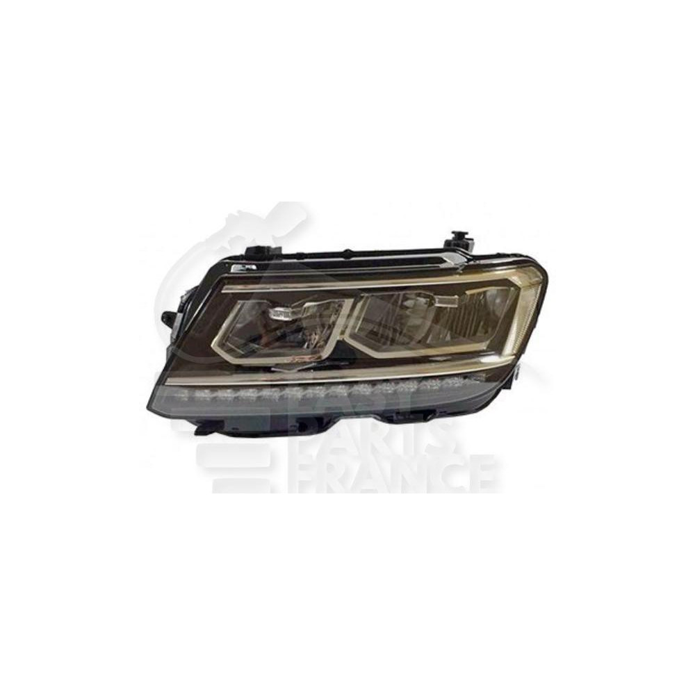 PHARE OPTIQUE GAUCHE LED ÉLECTRIQUE AVEC MOTEUR pour VOLKSWAGEN TIGUAN