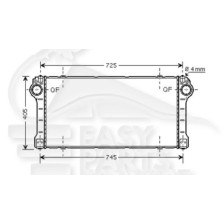 ECHANGEUR 2.0/2.2 D4D pour TOYOTA AURIS