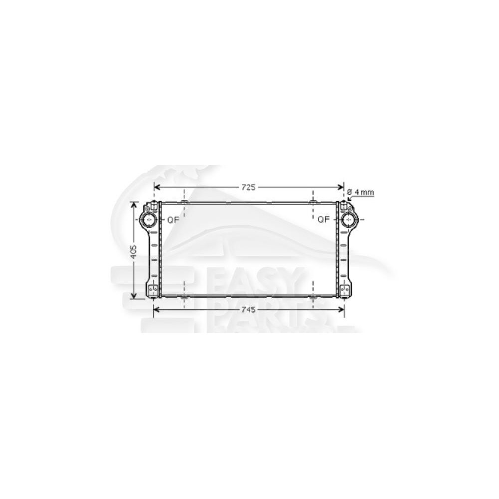 ECHANGEUR 2.0/2.2 D4D pour TOYOTA AURIS