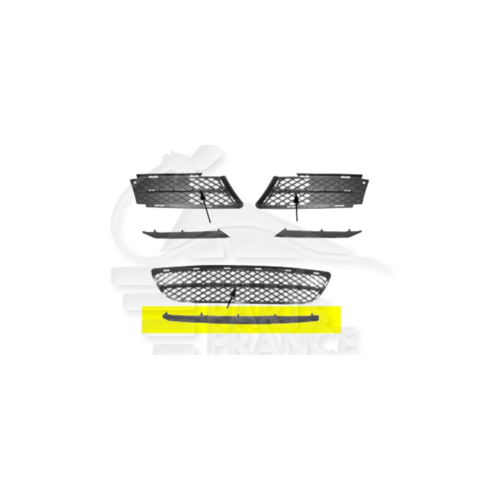MOULURE POUR GRILLE DE PARE-CHOC AVANT CENTRALE pour BMW S3 E90