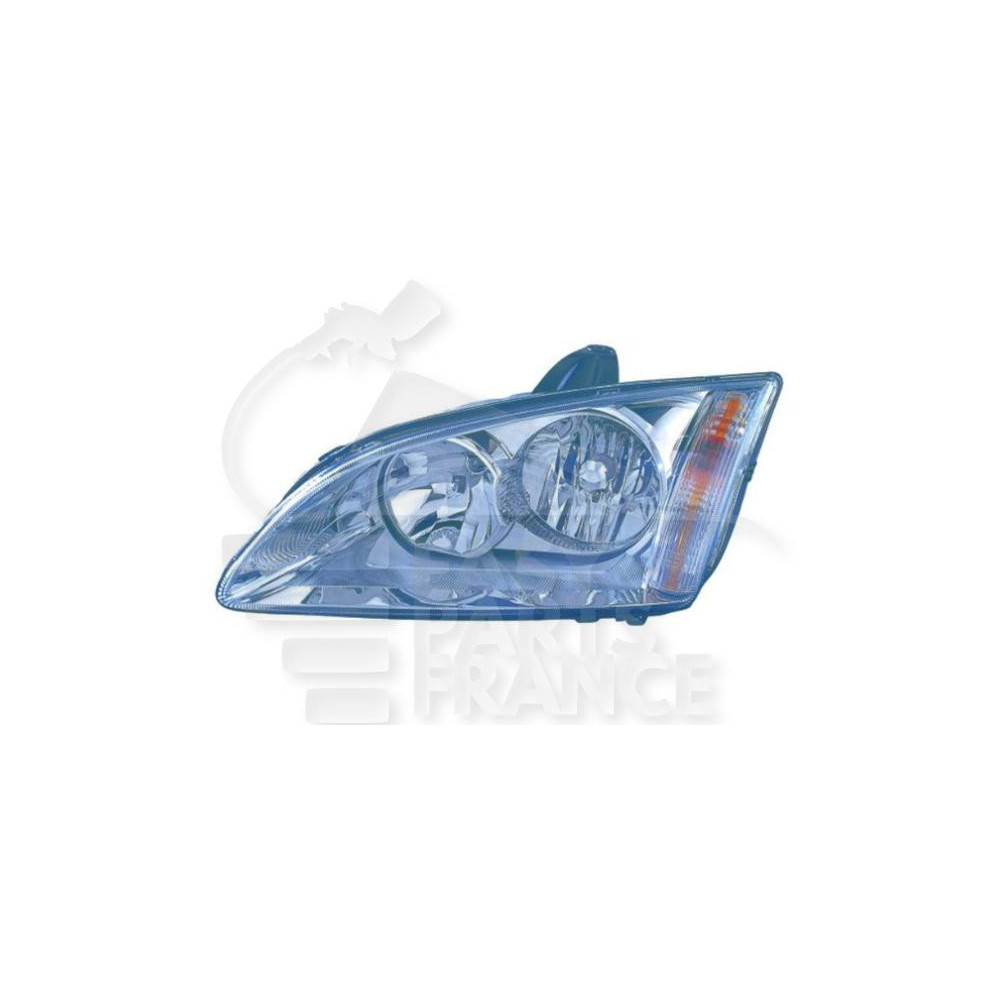 PHARE OPTIQUE GAUCHE H1+H7 ÉLECTRIQUE SANS MOTEUR FOND CHROME pour FORD FOCUS