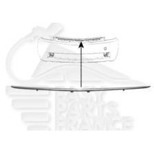 MOULURE DE PARE-CHOC AVANT CENTRALE CHROMEE pour TOYOTA PRIUS