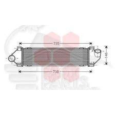 ECHANGEUR 1.6 TDCI 10-11 -2.0 TDCI 10 → 658 X 158 X 40 pour FORD MONDEO