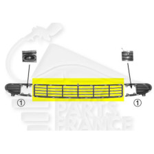 GRILLE CENTRALE DE PARE-CHOC AVANT NOIRE pour SEAT ALHAMBRA