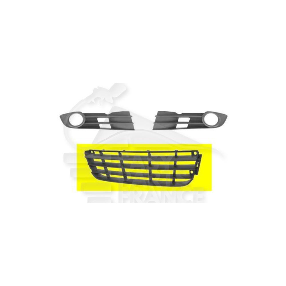 GRILLE CENTRALE DE PARE-CHOC AVANT NOIRE pour VOLKSWAGEN TOURAN