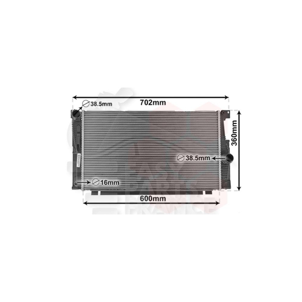 RADIATEUR 520I 600 X 350 X 34 pour BMW S5 E60