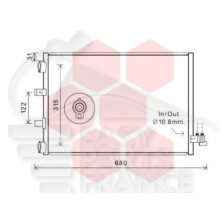 CONDENSEUR 1.0I ECOBOOST 10/12 → 590 X 377 X 20 