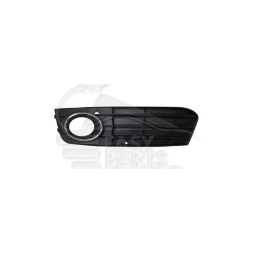 GRILLE DE PARE-CHOC AVANT-GAUCHE AVEC EMPLACEMENT ANTI-BROUILLARD AVEC MOULURE ANTI-BROUILLARD CHROMEE pour AUDI A4