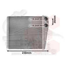 RADIATEUR DE CHAUFFAGE 5 TOUS TYPES 185 X 180 X 35 pour SKODA OCTAVIA