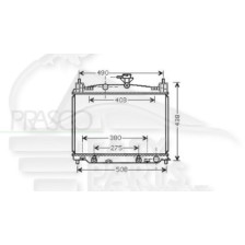 RADIATEUR 1.3/1.5 I BOÎTE AUTO AVEC OU SANS CLIM pour MAZDA MAZDA 2