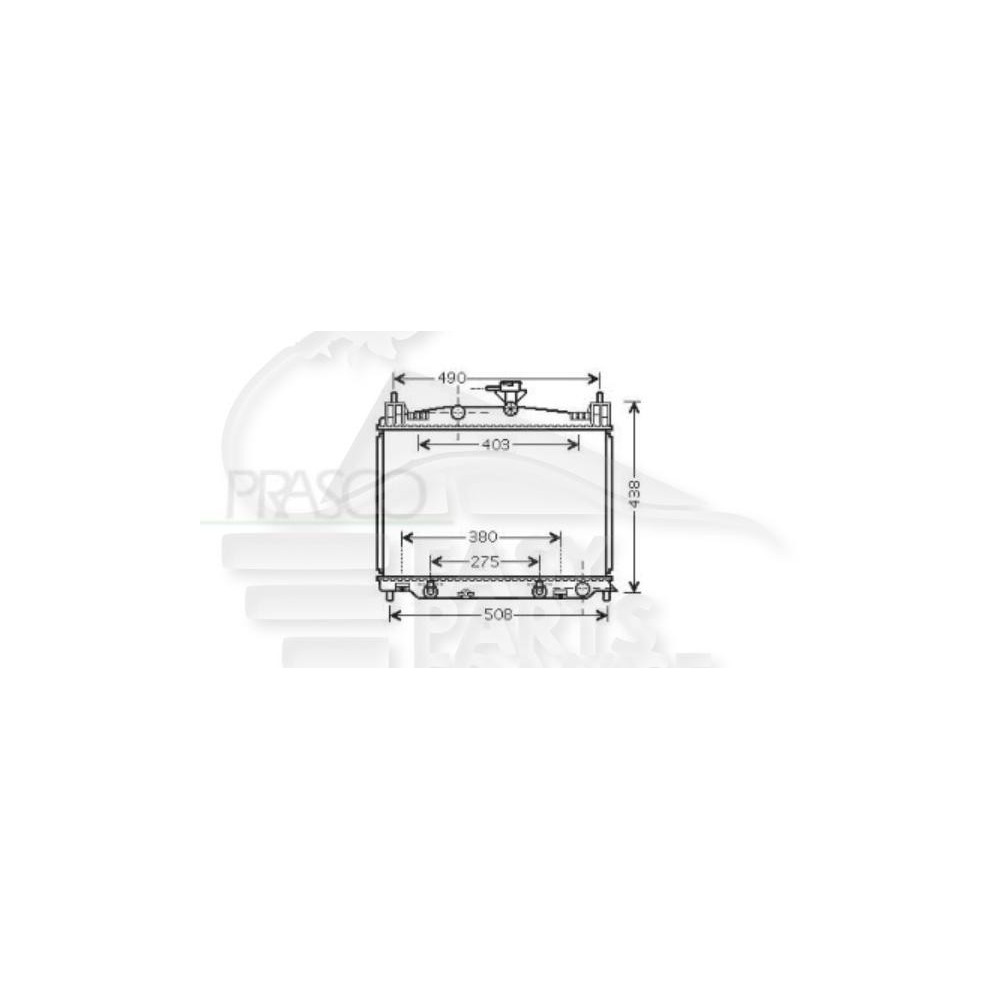 RADIATEUR 1.3/1.5 I BOÎTE AUTO AVEC OU SANS CLIM pour MAZDA MAZDA 2