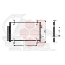 CONDENSEUR TOUS TYPES 528 X 340 X 16 pour FIAT DUCATO