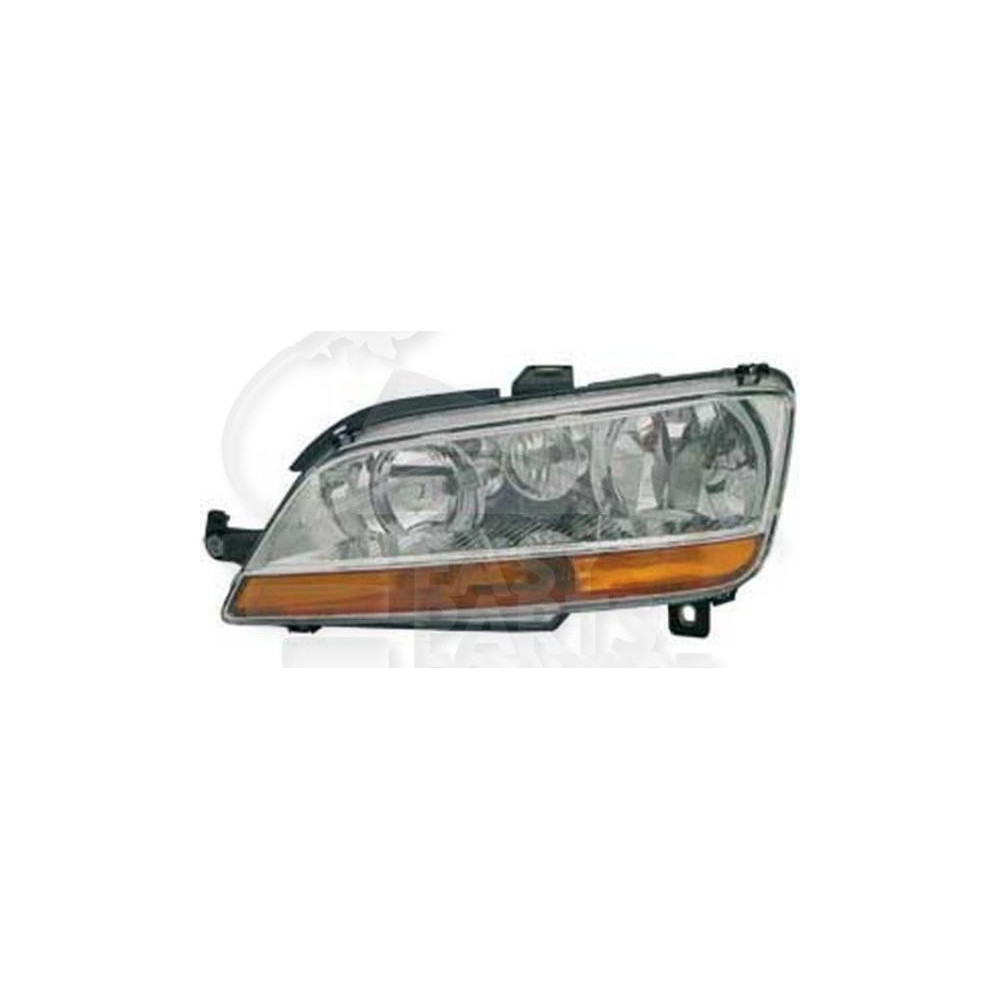 PHARE OPTIQUE GAUCHE H7+H1+H1 ÉLECTRIQUE AVEC MOTEUR FEU OR pour FIAT IDEA