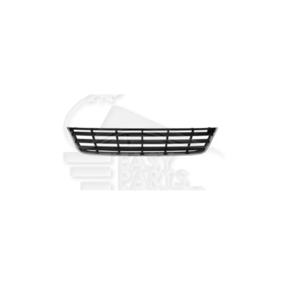 GRILLE DE PARE-CHOC AVANT CENTRALE NOIRE pour VOLKSWAGEN PASSAT