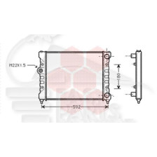 RADIATEUR 1.6 SANS CLIM 525 X 322 X 30 pour SEAT INCA