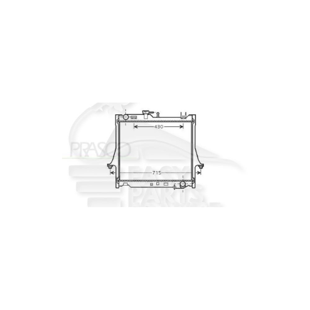 RADIATEUR 2.5 DITD AVEC OU SANS CLIM pour ISUZU D MAX