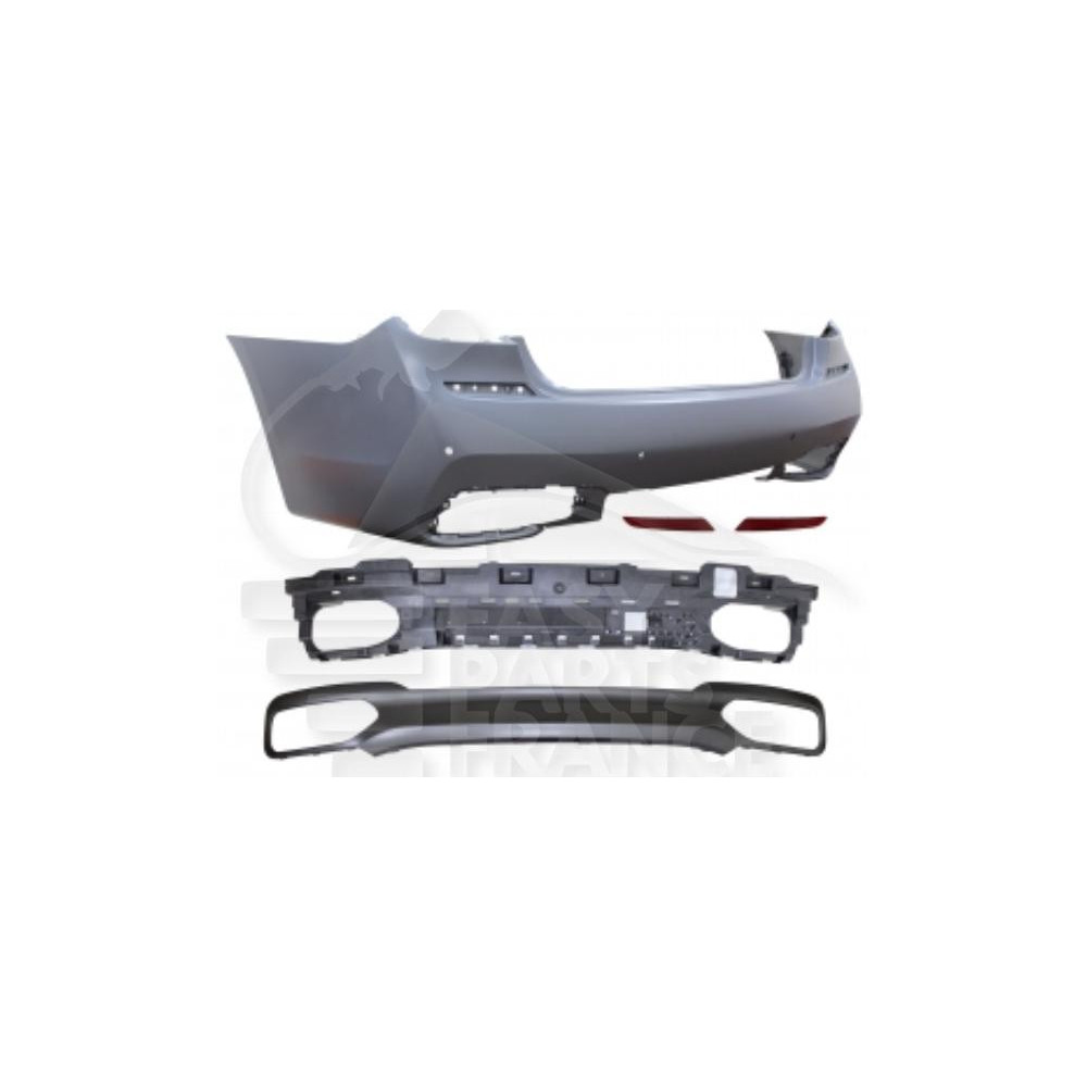 KIT PARE-CHOC ARRIÈRE A PEINDRE AVEC PACKONTROL - SANS EMPLACEMENT CAMERA M PACK pour BMW S7
