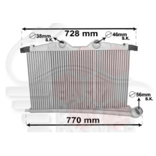 ECHANGEUR 2.2 HDI MOT 4HL DW12C - 2.0 HDI 392 X 655 X 30 