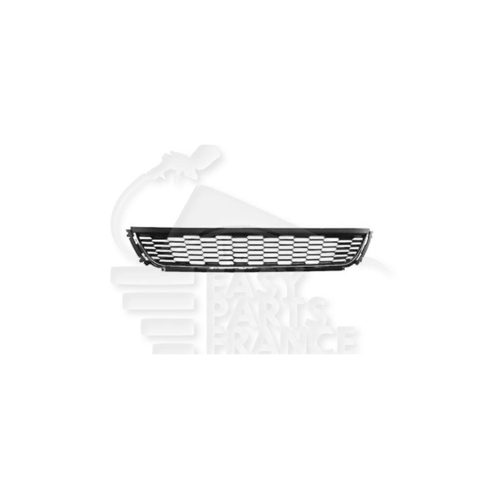 GRILLE CENTRALE DE PARE-CHOC AVANT NOIRE AVEC MOULURE CHROMEE pour VOLKSWAGEN POLO