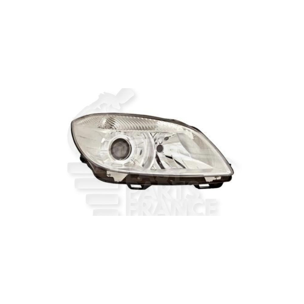 PHARE OPTIQUE DROIT H7+H7 ÉLECTRIQUE AVEC MOTEUR pour SKODA FABIA