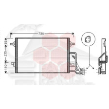CONDENSEUR  4.0 I 570 x 400 x 16 